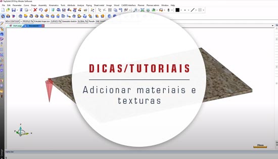 Como adicionar materiais e texturas no Topsolid Wood